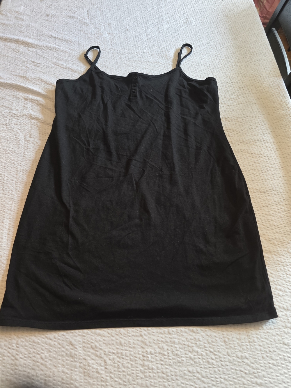 No Boundaries Black Spaghetti Strap Mini Dress L
